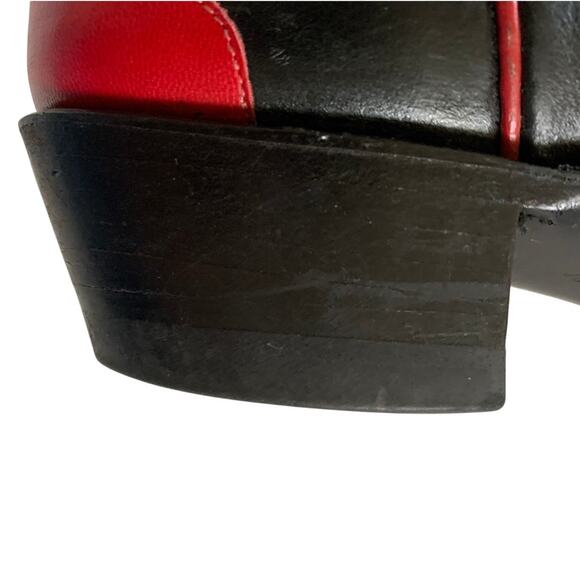 Lucchese 1883 Black and Red Western Cowboy Boots, size 8.5 - Picture 6 of 11